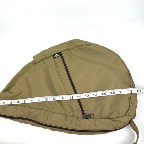 AmeriBag Healthy Back Bag Khaki Tan Nylon Sling Backpack Shoulder Bag Large